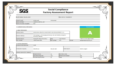 Factory Audit Certificate
