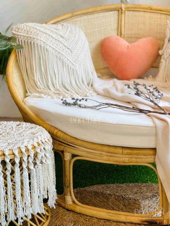 Oliver innovative papasan rattan chair - Love rattan chair