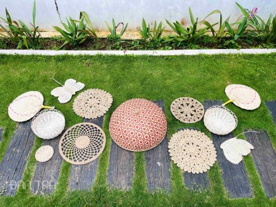 Boho Chic Rattan Wall Decor Collection