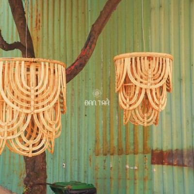 Boho rattan light