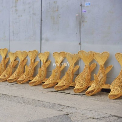 Large rattan fish light