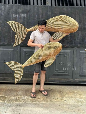 Rattan Fish Light