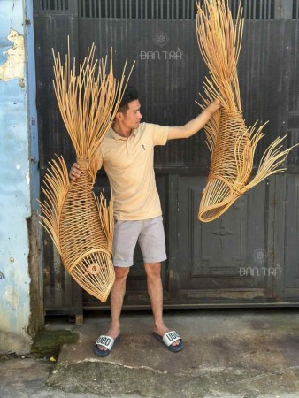 Rattan Fish Light