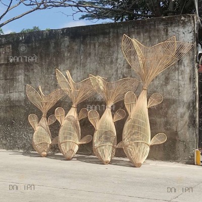 Rattan Fish Light