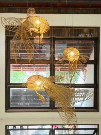 Rattan Fish Light