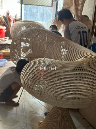 Rattan Cloud Pendant Light