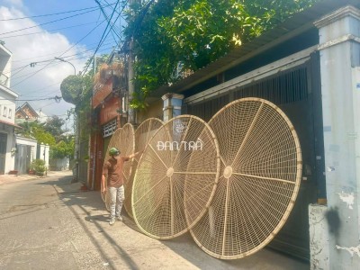 Large Rattan UFO Light