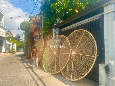 Large Rattan UFO Light