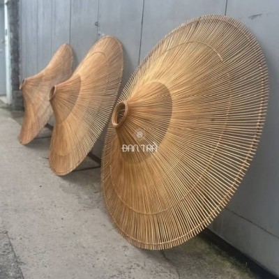 Large Rattan UFO Light