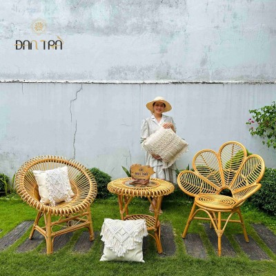 Flower rattan chair