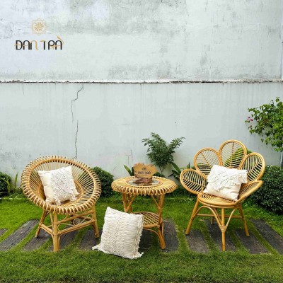 Flower rattan chair