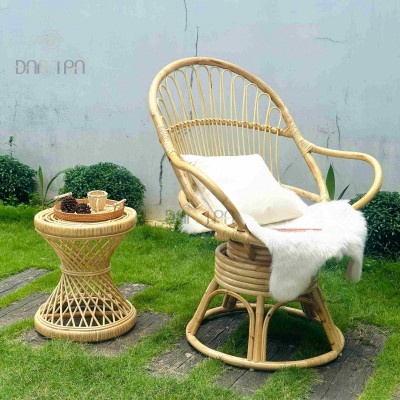 Classic Rattan Swivel Chair