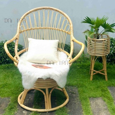 Classic Rattan Swivel Chair