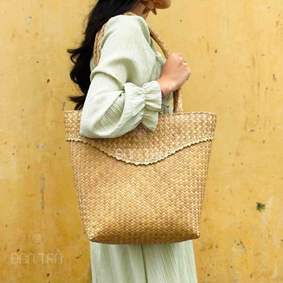 Handwoven Seagrass Tote Bag