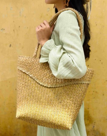 Handwoven Seagrass Tote Bag