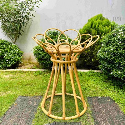 Flower Rattan Plant Stand