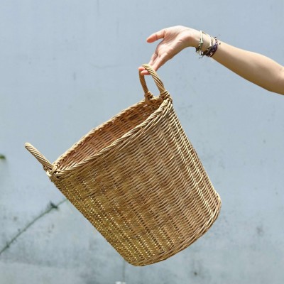 Round Rattan Basket