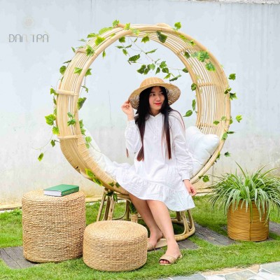 Vintage Rattan Round Chair