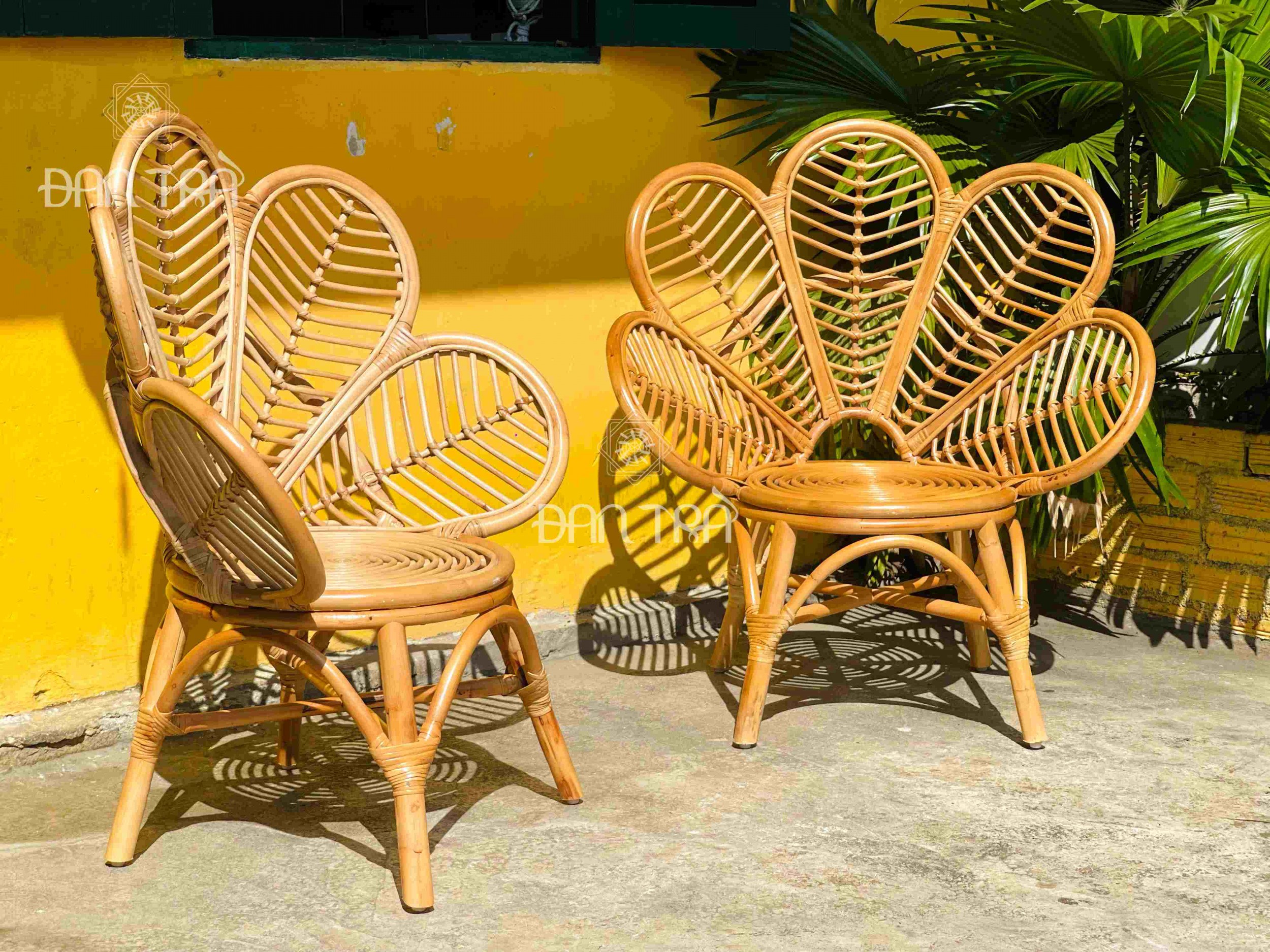 Flower rattan chair